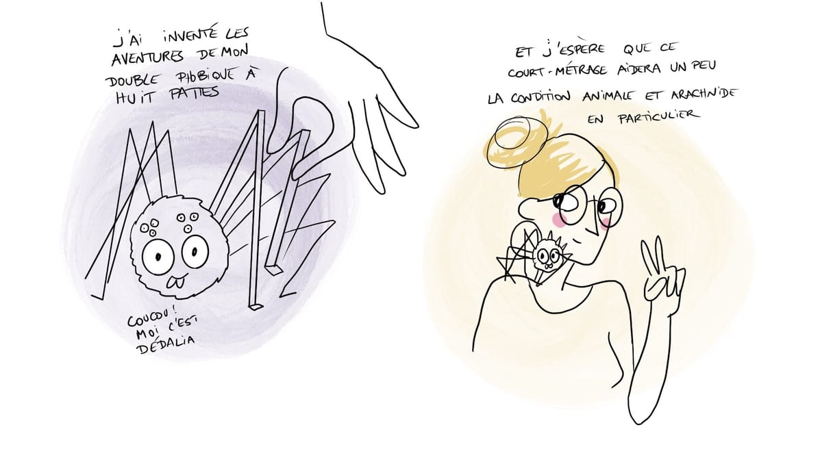"Comment j'ai vaincu ma peur des humains" - court métrage en préparation sur ma phobie des araignées ! Feature image